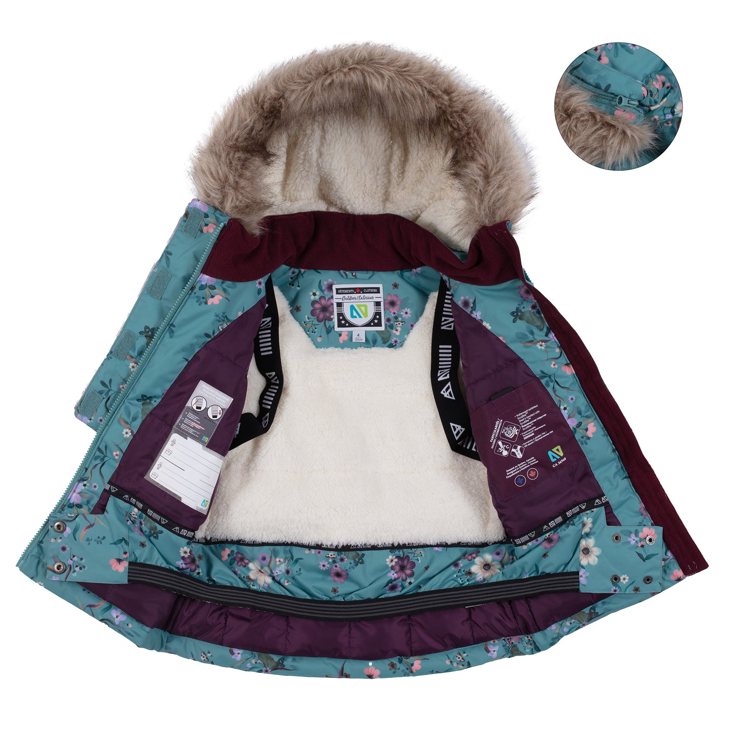 Habit de neige Maddie Filles Menthe