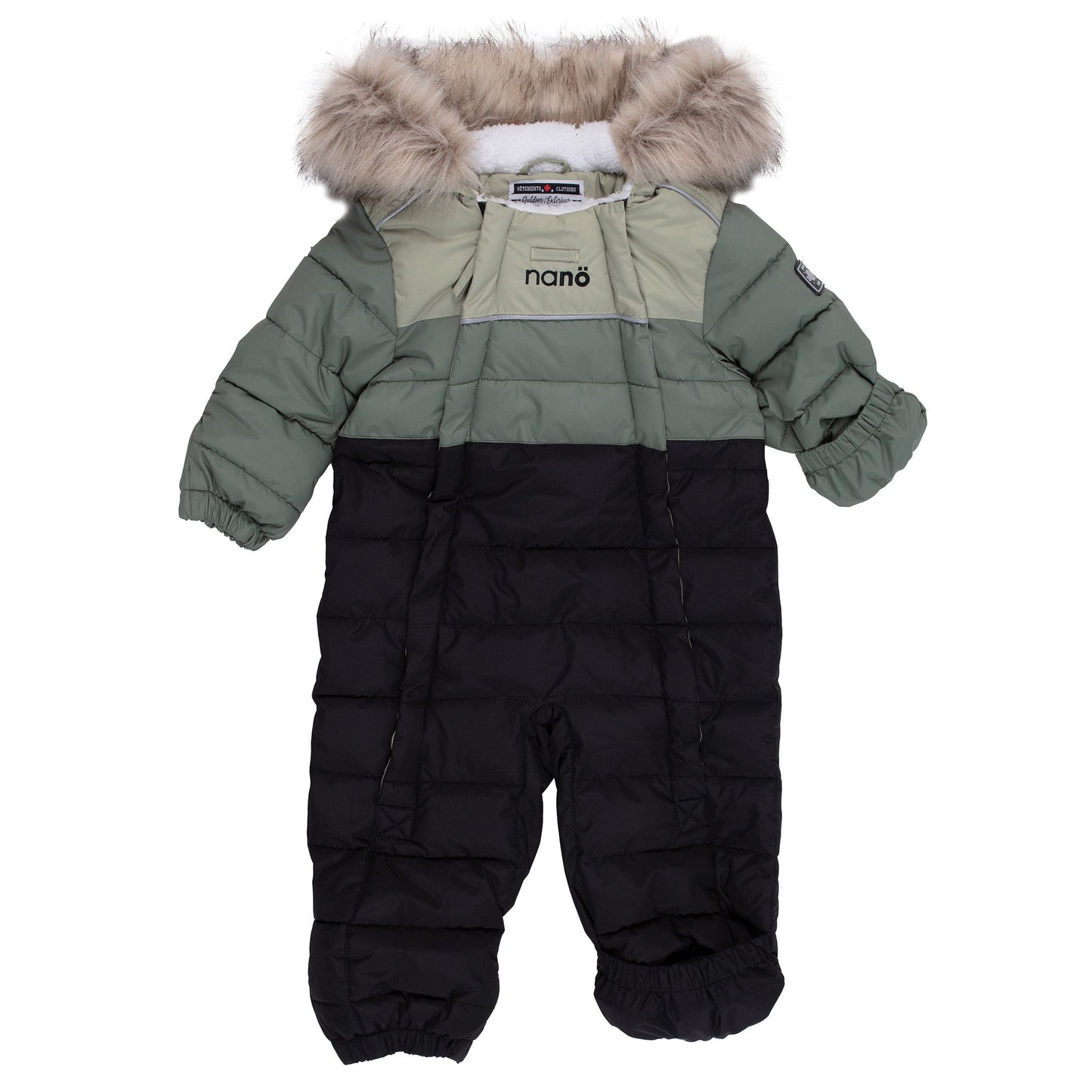 Samuel Baby Boy Green One-Piece Snowsuit
