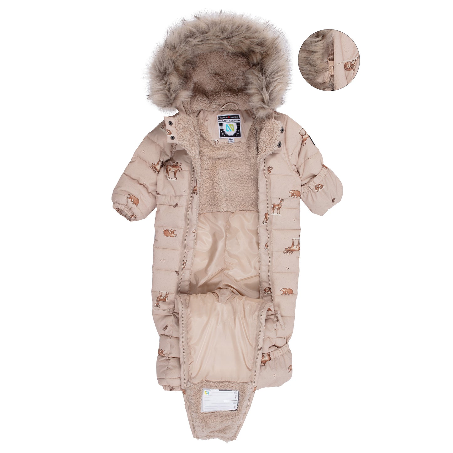 Habit de neige une-pièce bébé Jacob Bébé Garcon Beige