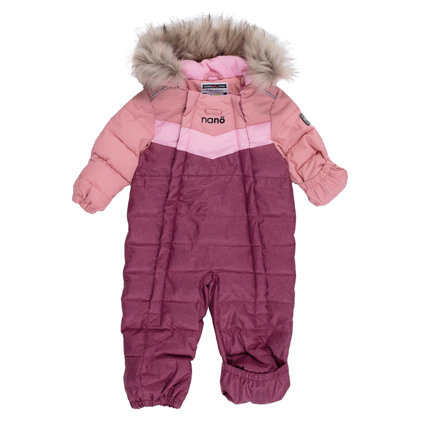 Sara Baby Girl Pink One-Piece Snowsuit