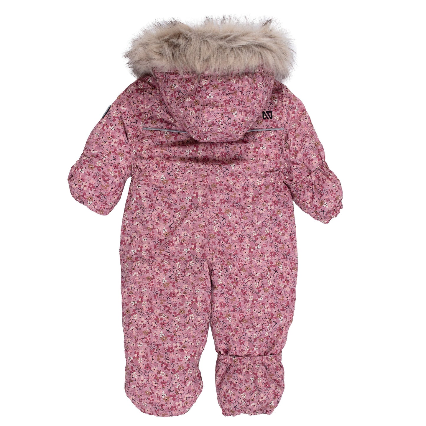Tess Baby Girl One-Piece Snowsuit in Pale Pink