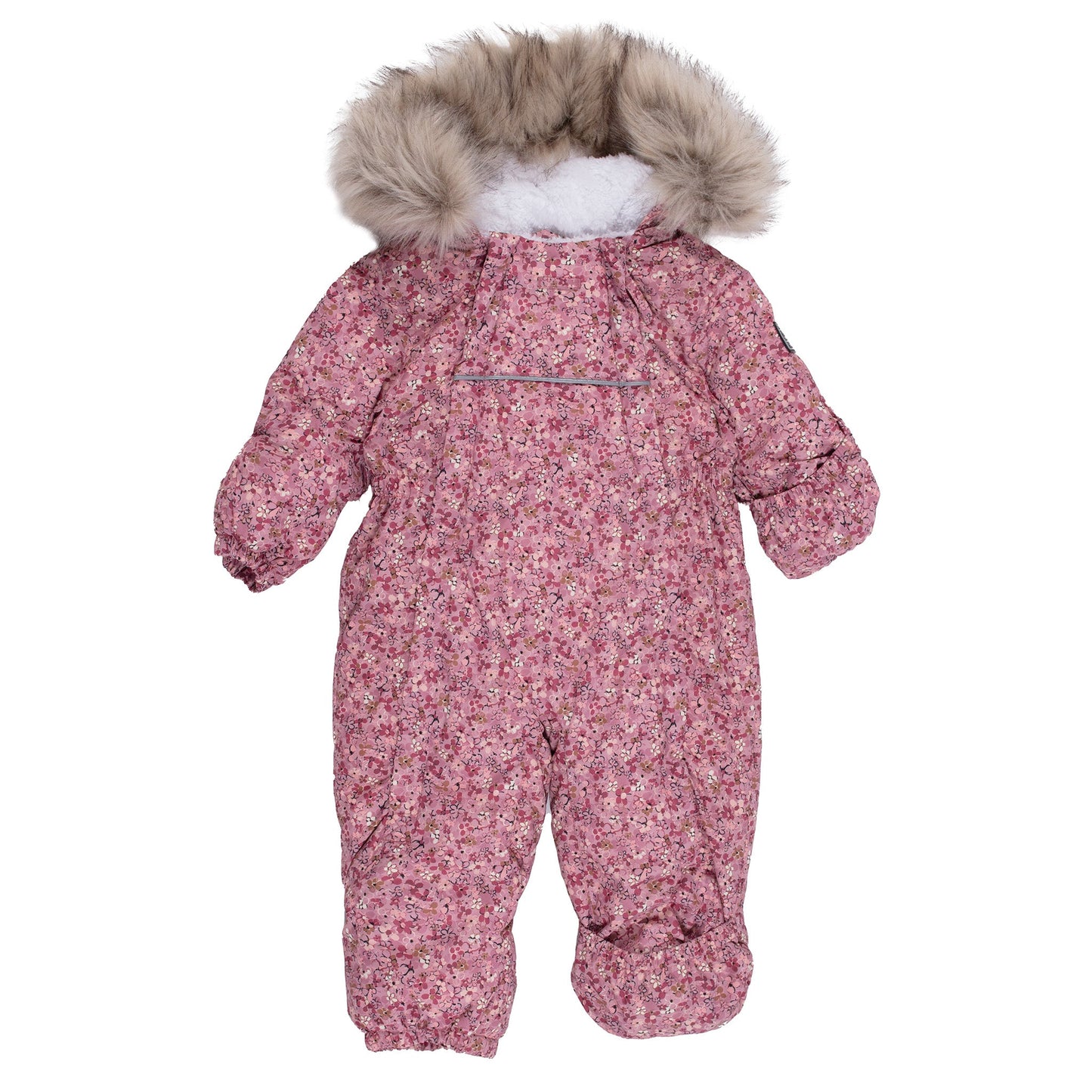 Tess Baby Girl One-Piece Snowsuit in Pale Pink