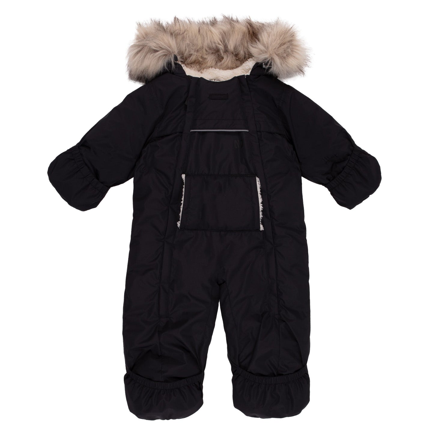 Billie Unisex Baby One-Piece Snowsuit Black