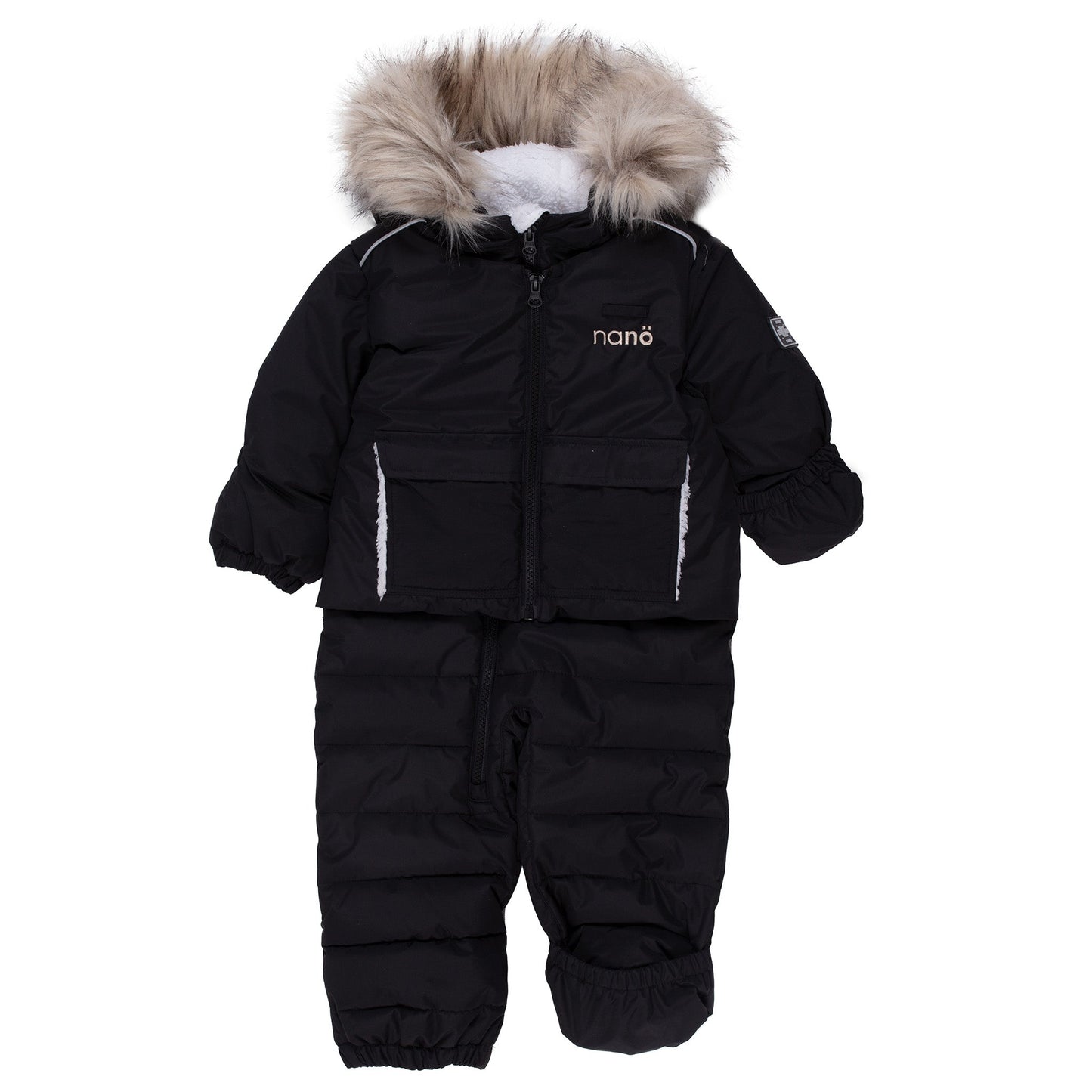 Ryane Unisex Baby One-Piece Snowsuit Black