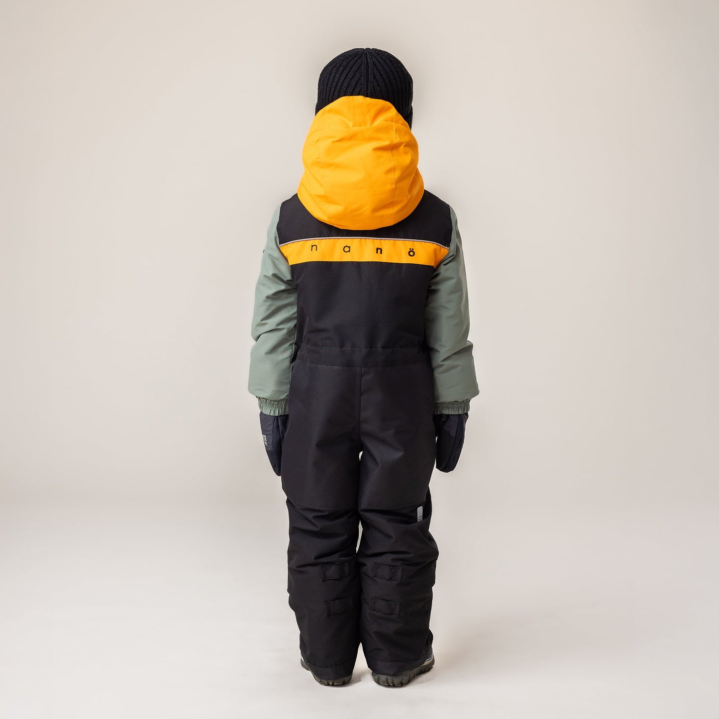 Nathan Boys Black One-Piece Snowsuit