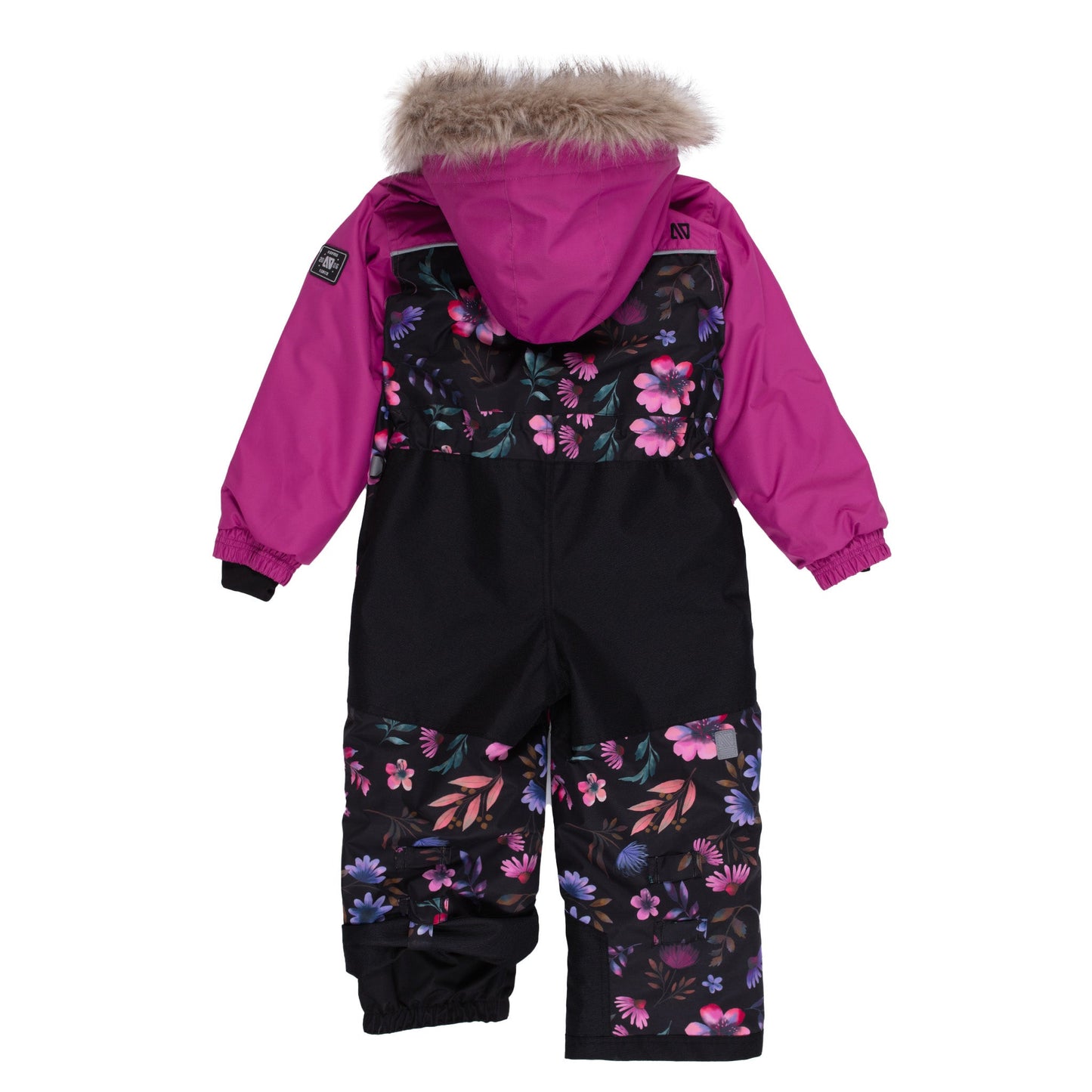 Habit de neige une-pièce Anaïs Filles Noir