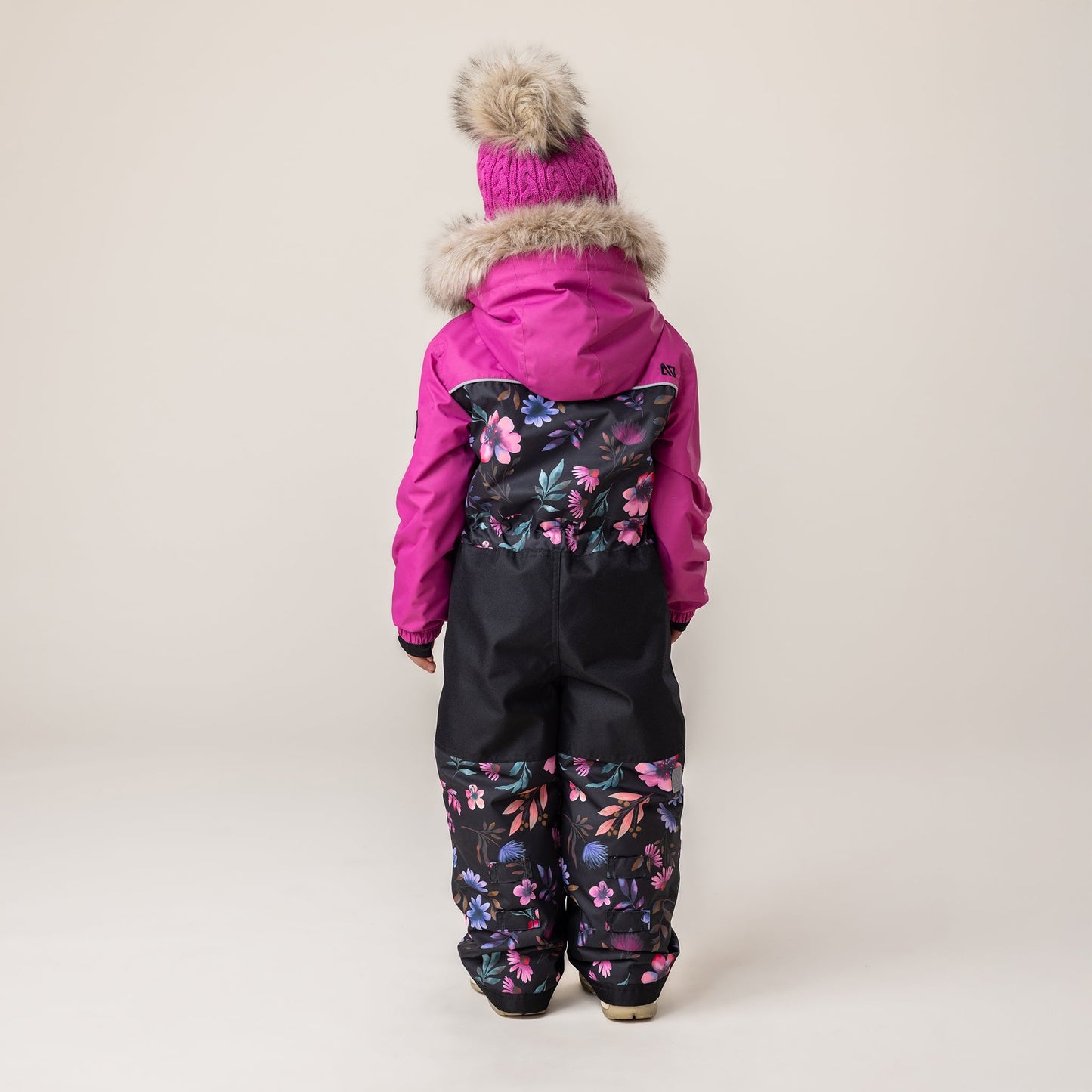 Habit de neige une-pièce Anaïs Filles Noir