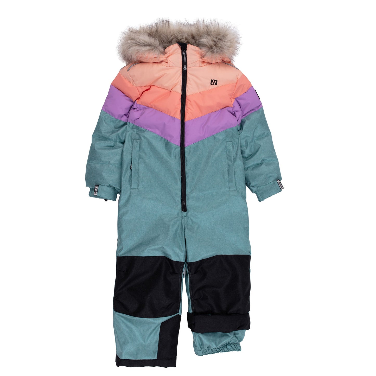 Lexie Girls Mint One-Piece Snowsuit