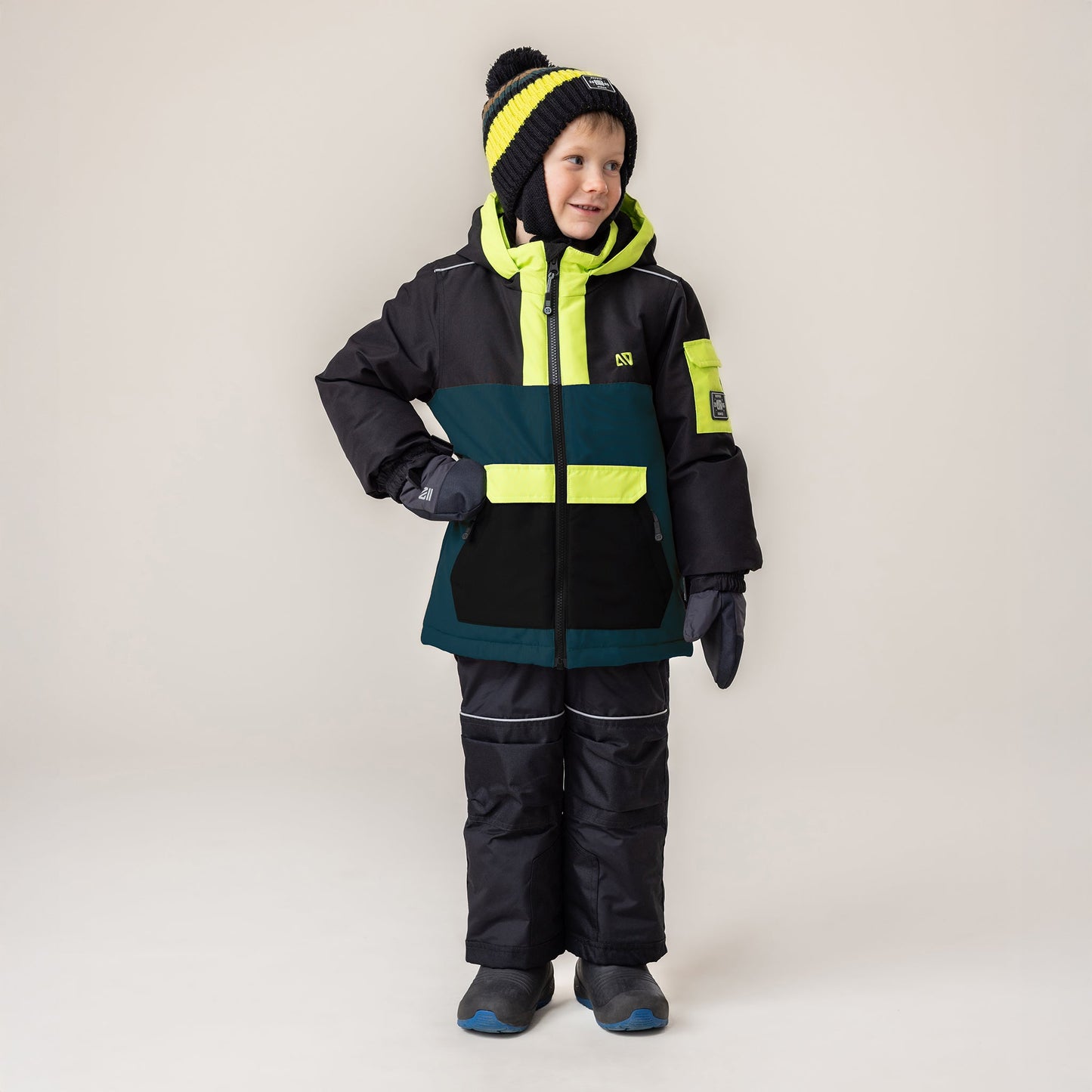 Alexis Boys' Taupe Performance Snowsuit