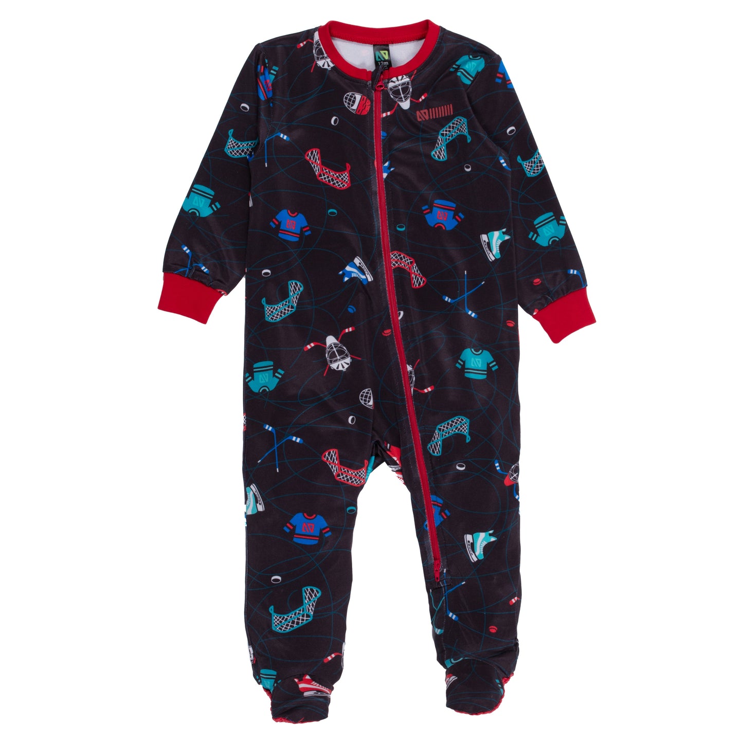 Black Baby Boy One-Piece Pajamas