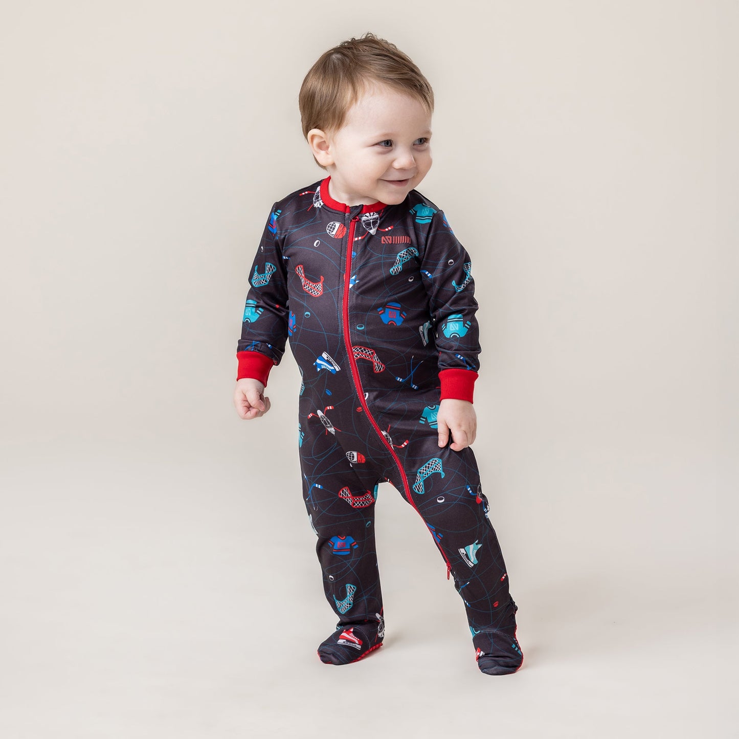 Black Baby Boy One-Piece Pajamas