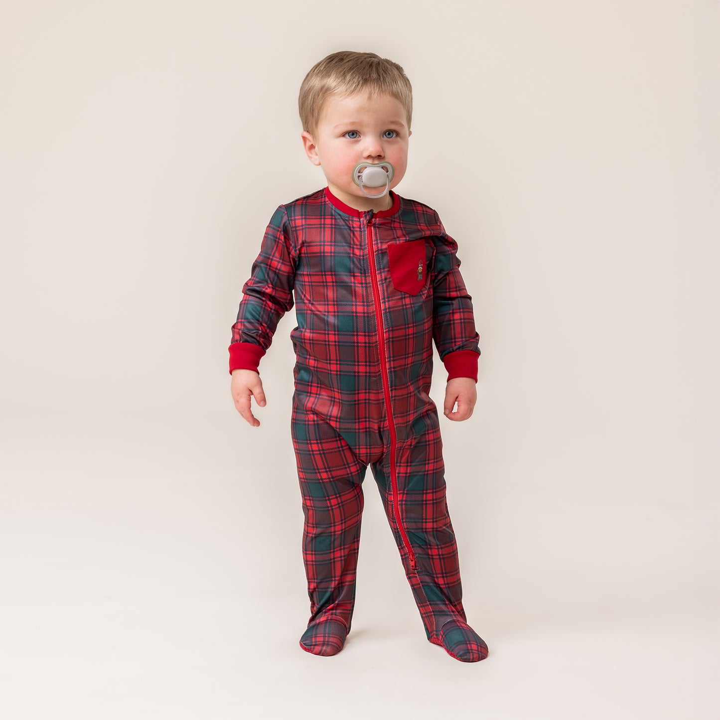 Collection des fêtes - Pyjama une-pièce Garçons Rouge
