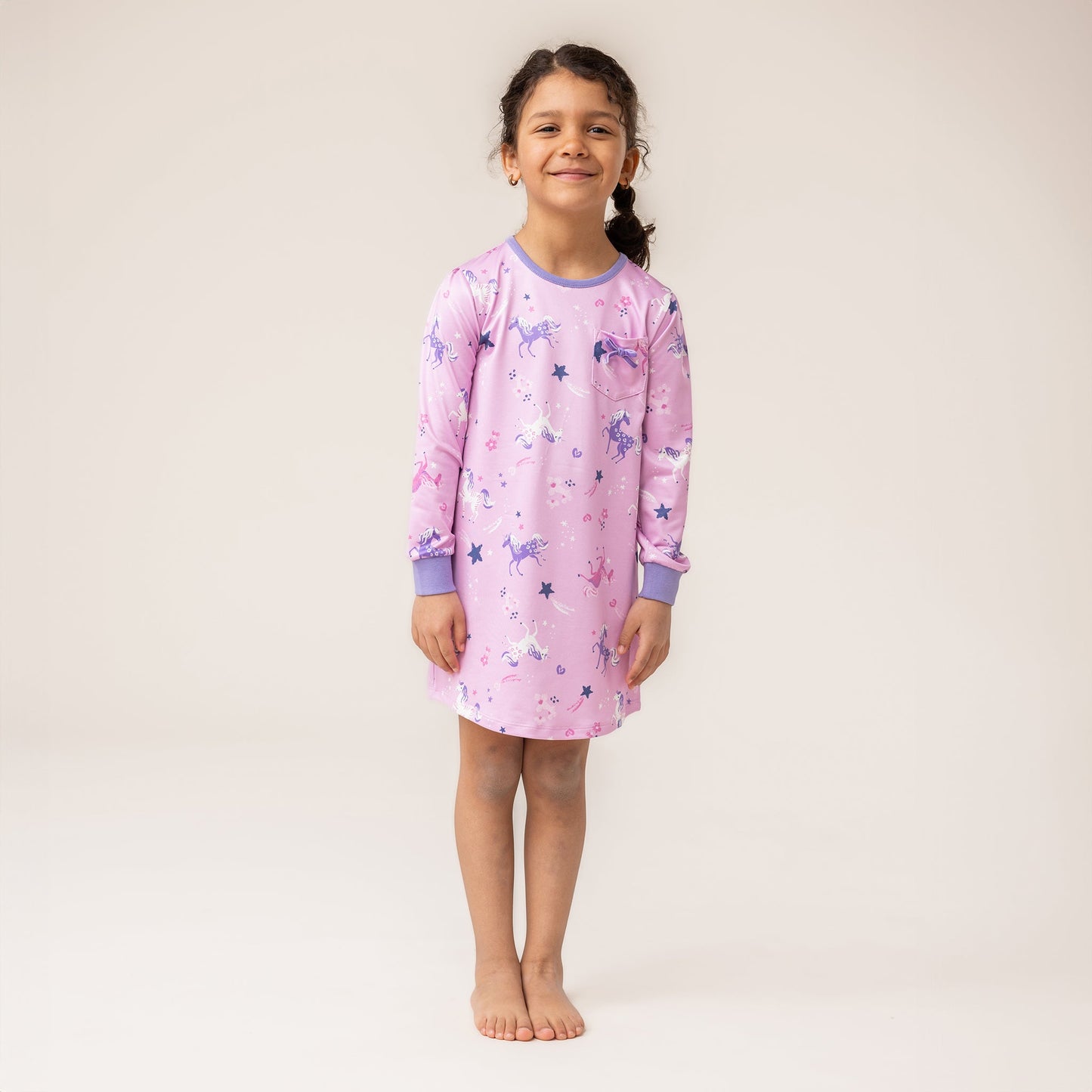 Robe de nuit Filles Lilas
