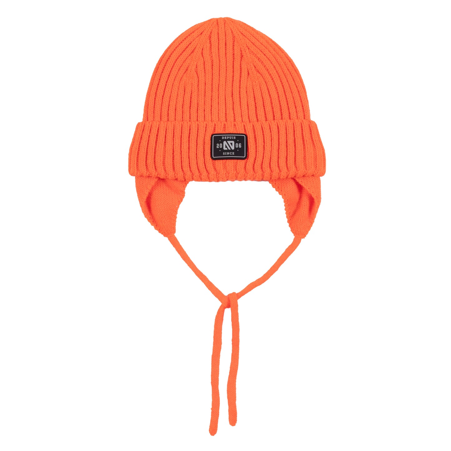 Tuque en tricot David Garçons Orange