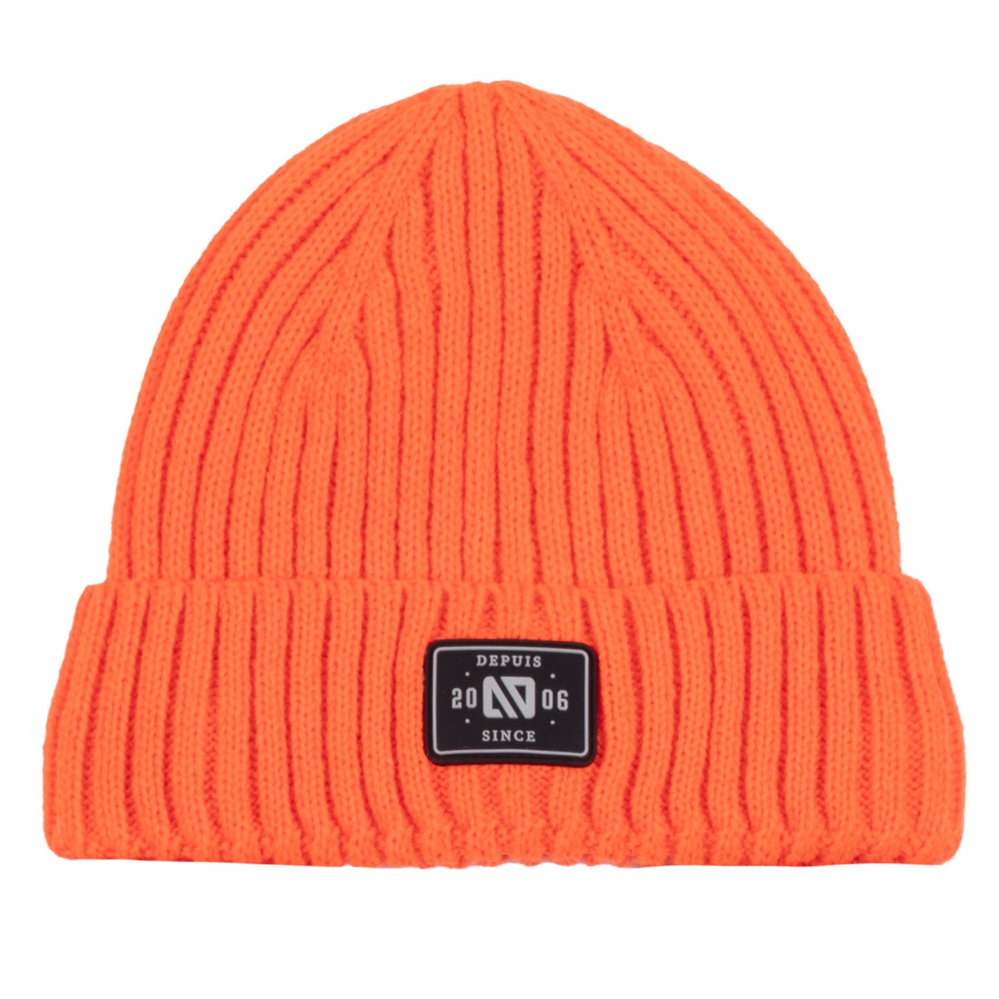 Tuque en tricot David Garçons Orange