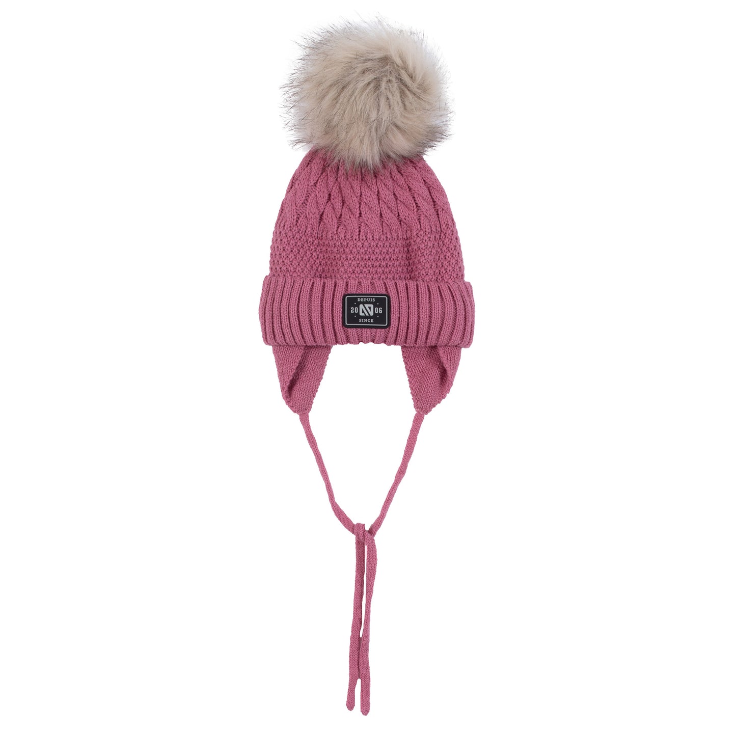 Maélie Girls' Pink Knitted Hat