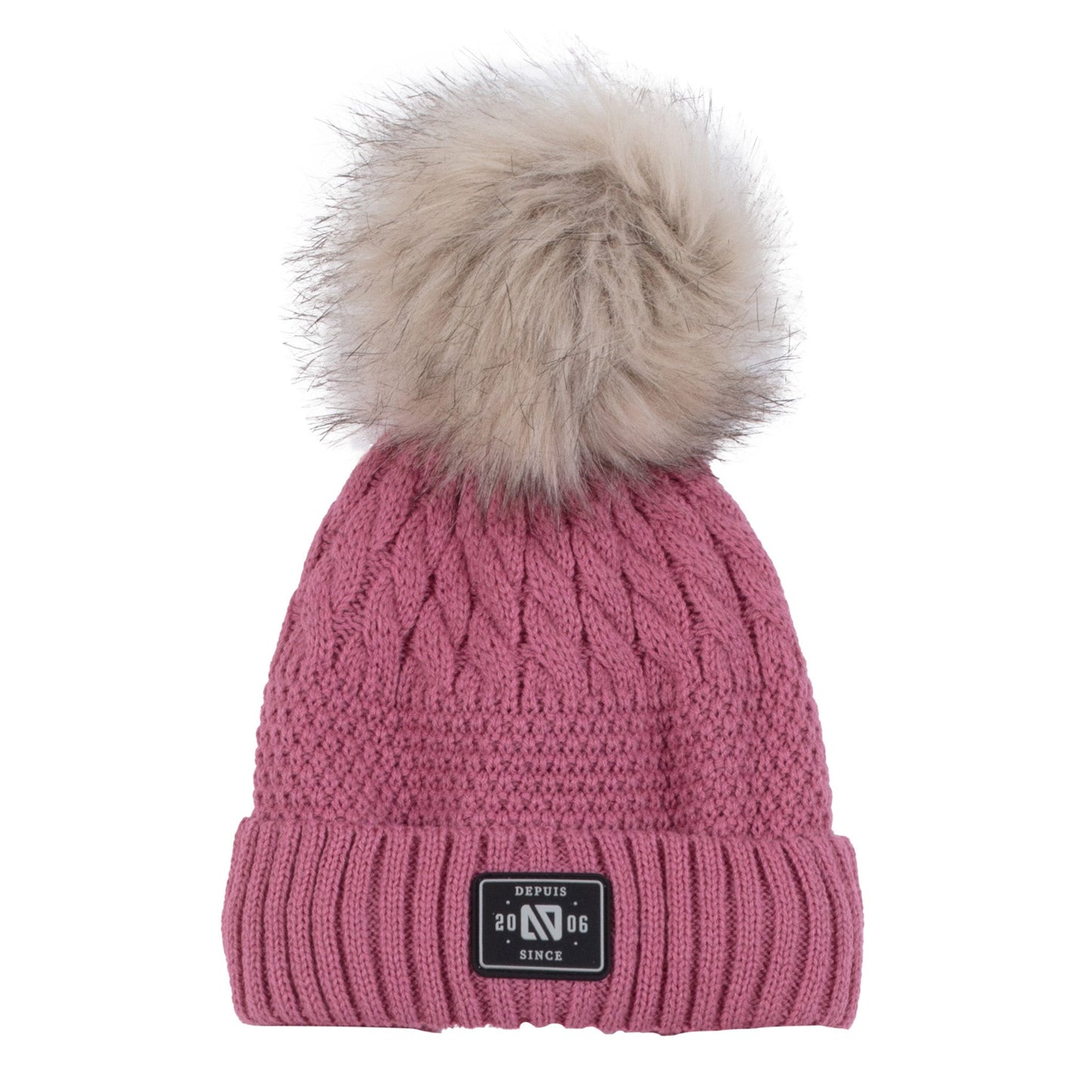 Maélie Girls' Pink Knitted Hat