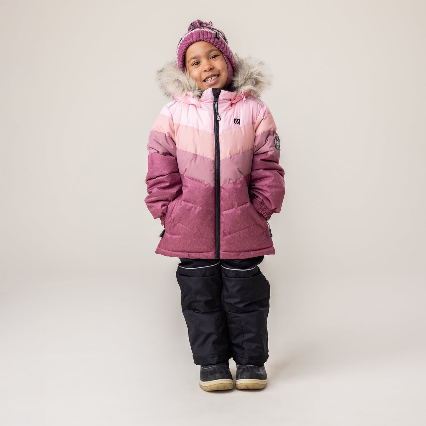 Roxanne Girls' Pink Knit Hat