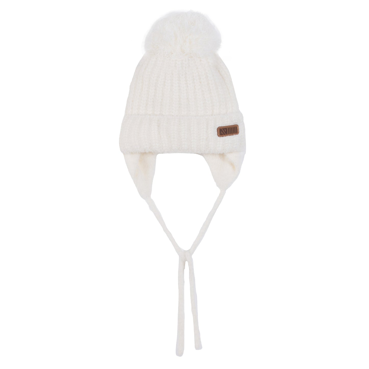 Elsa Girls Ivory Knit Hat
