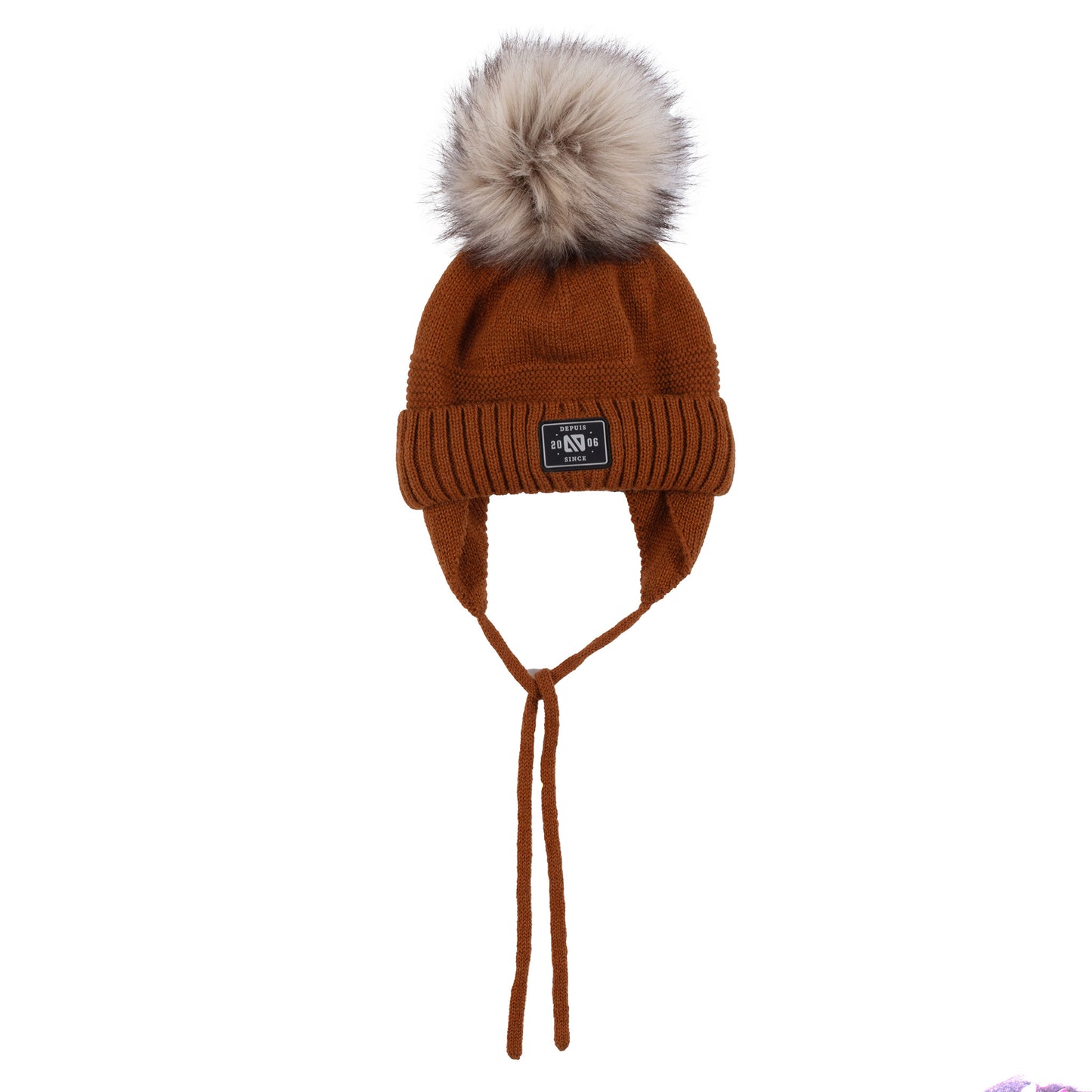 Tuque en tricot Jacob bébé Bébé Garcon Brun