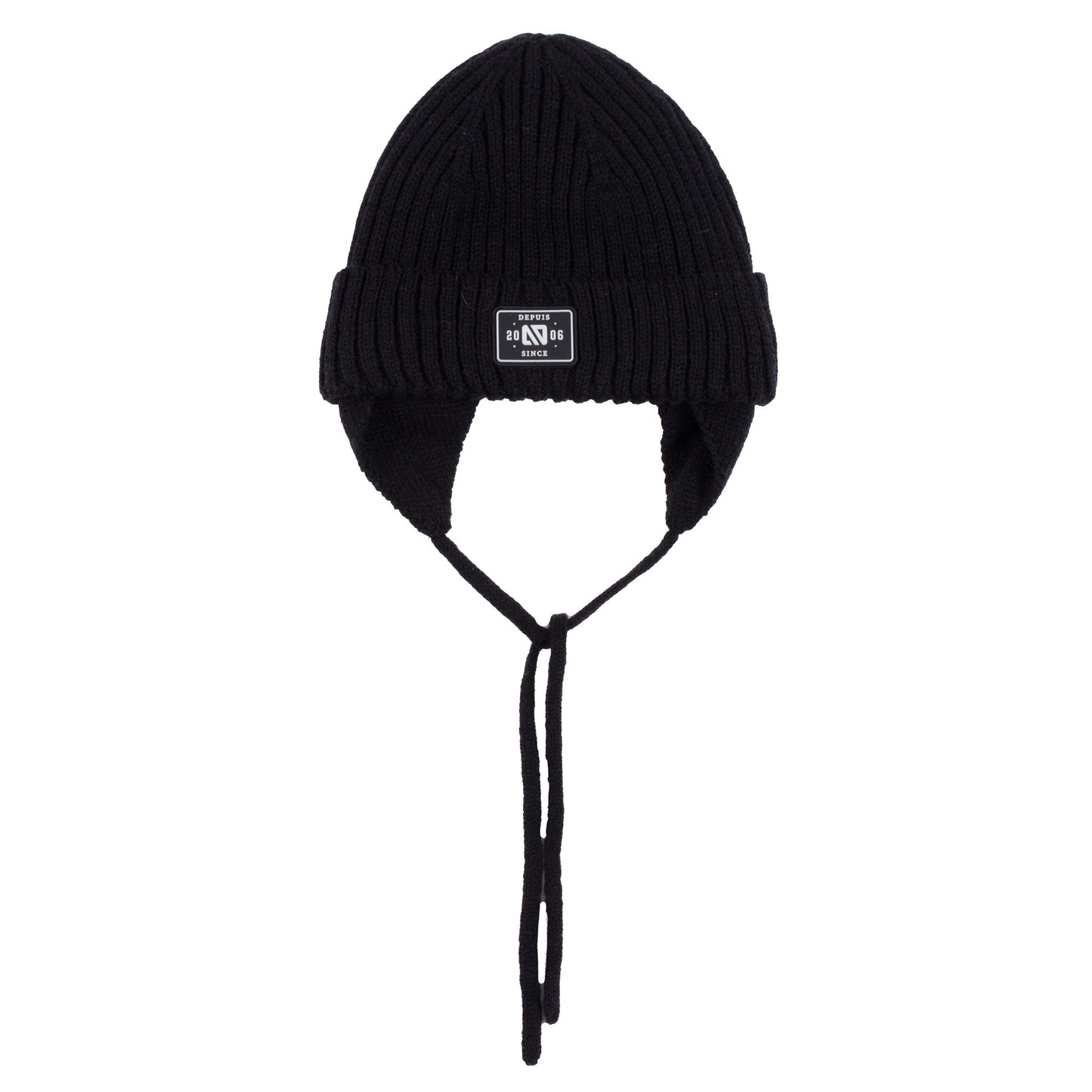 Nathan Boys' Black Knit Beanie