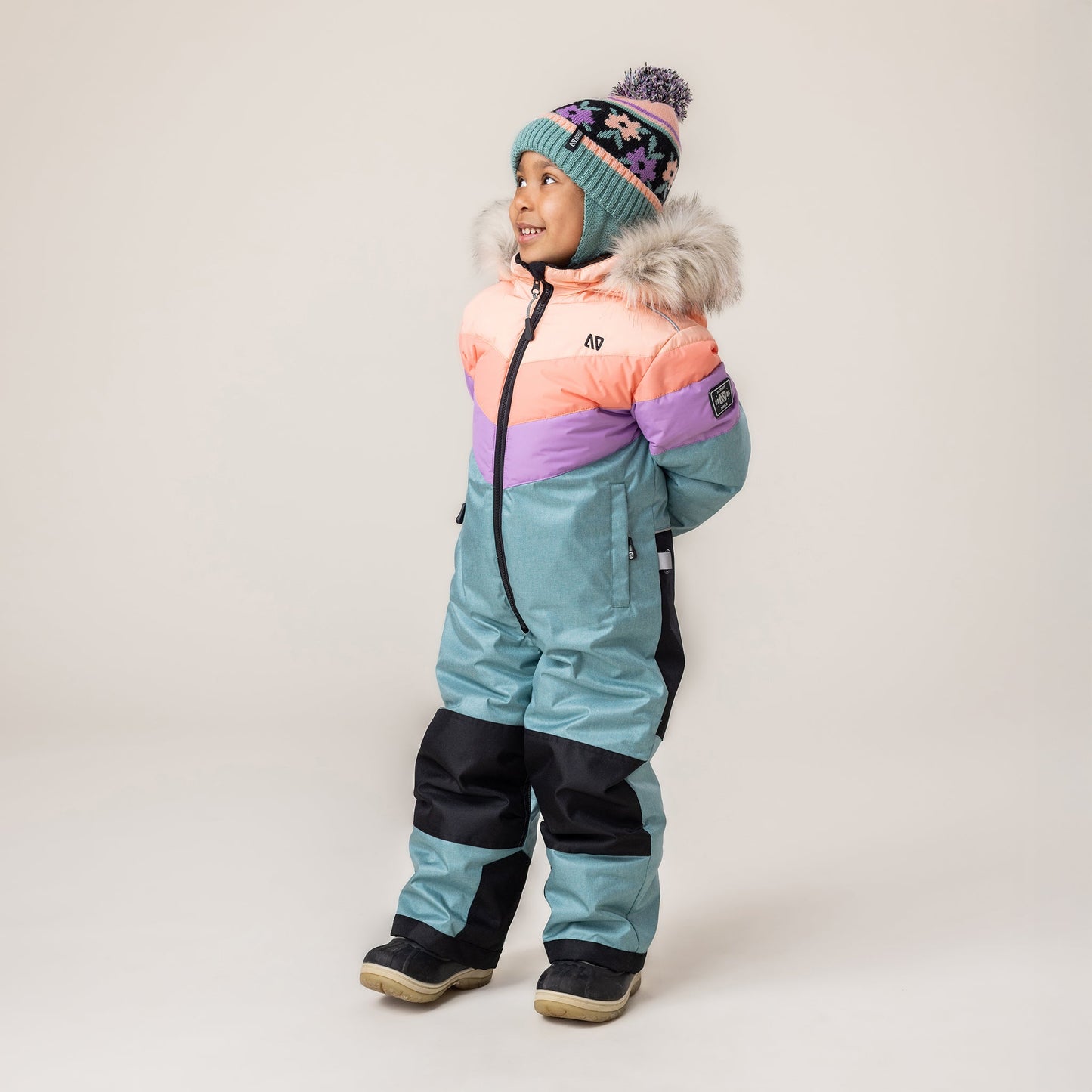 Lexie Girls Turquoise Knit Beanie