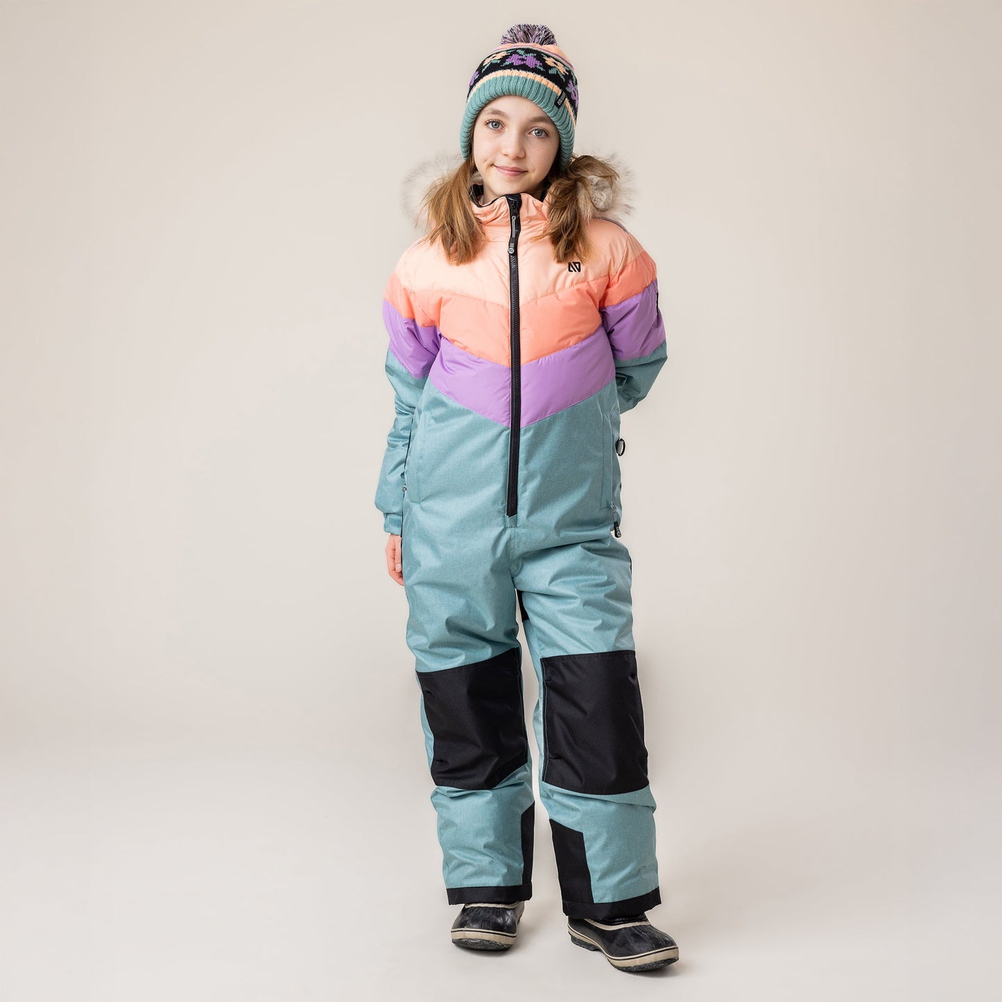 Lexie Girls Turquoise Knit Beanie