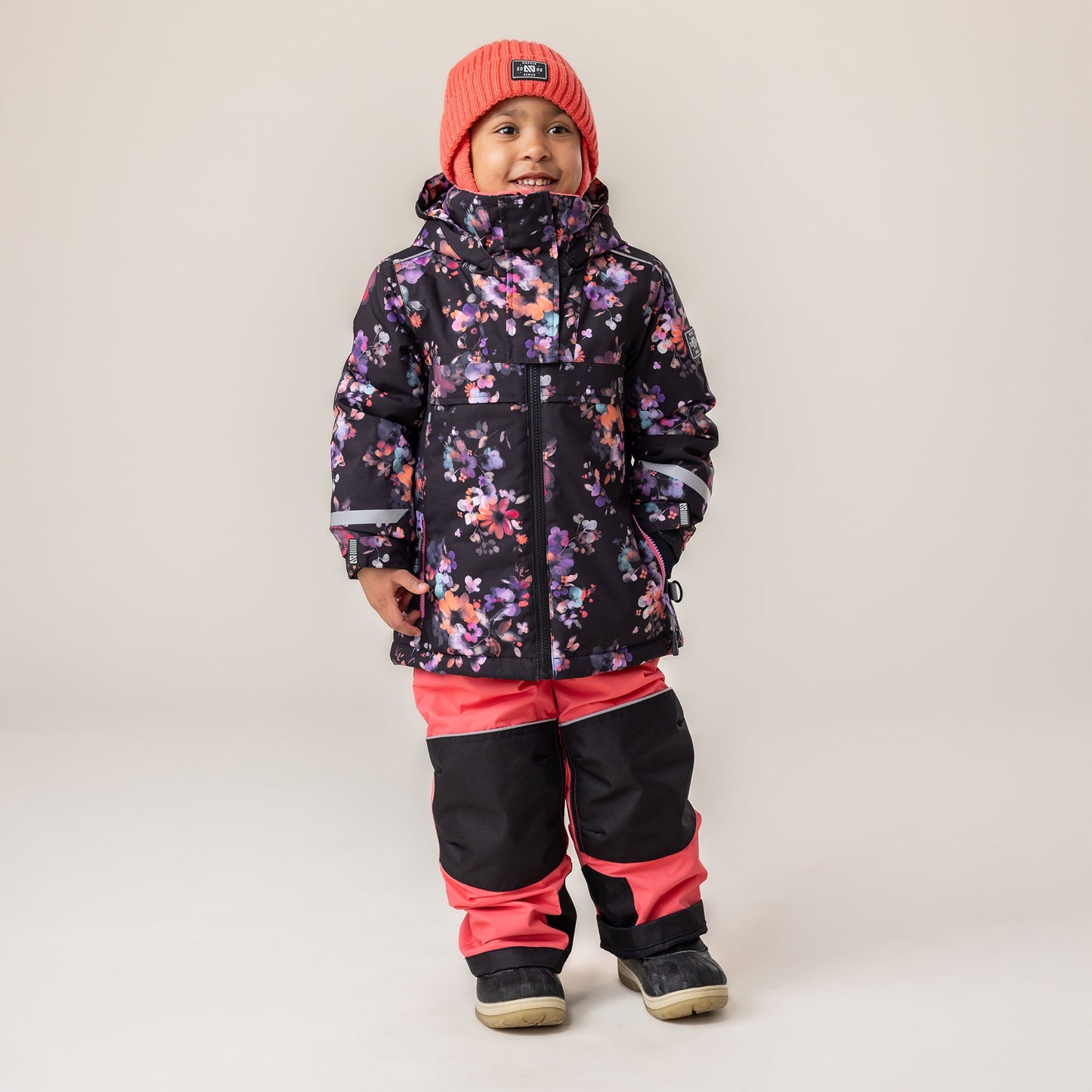 Clara Girls Coral Knit Hat