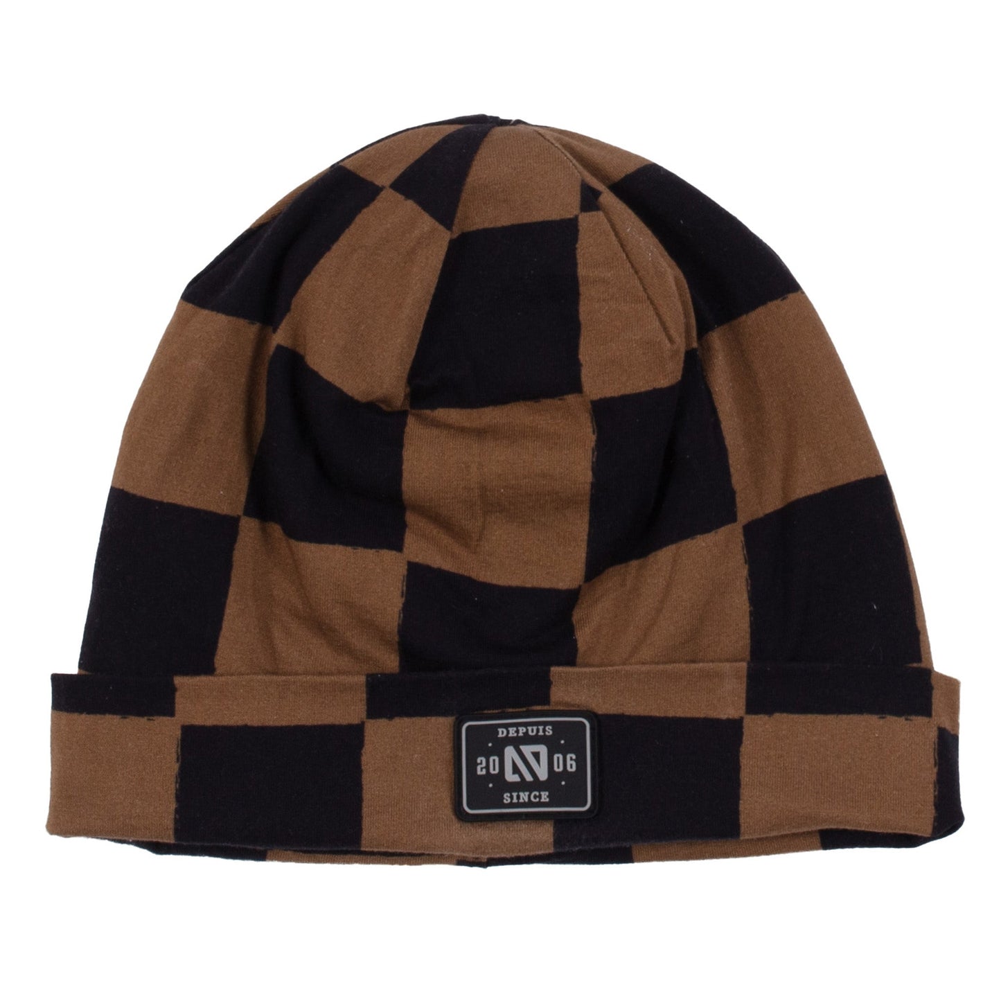 Girls' Taupe Microfleece Lined Jersey Beanie
