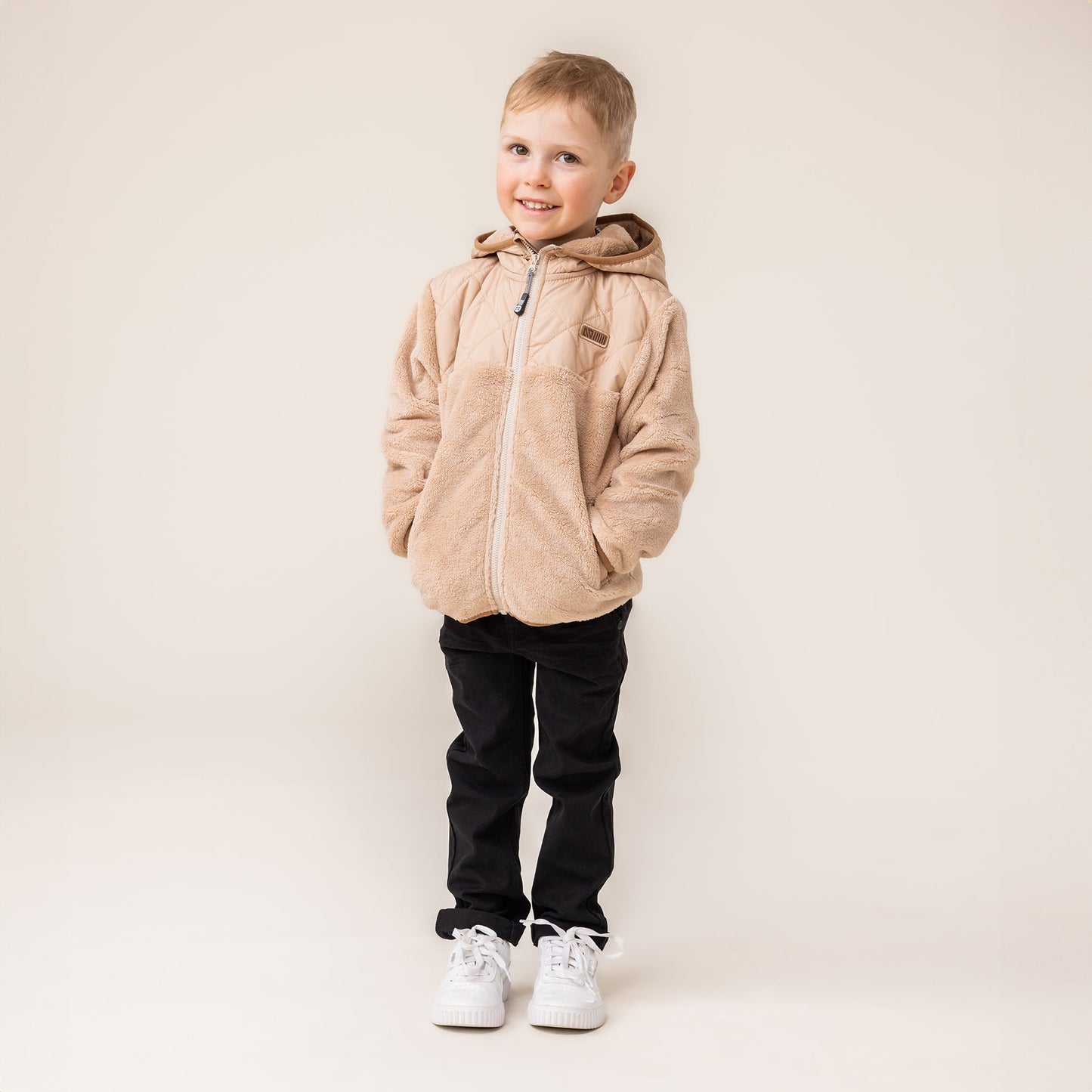 Veste à capuchon Garçons Beige