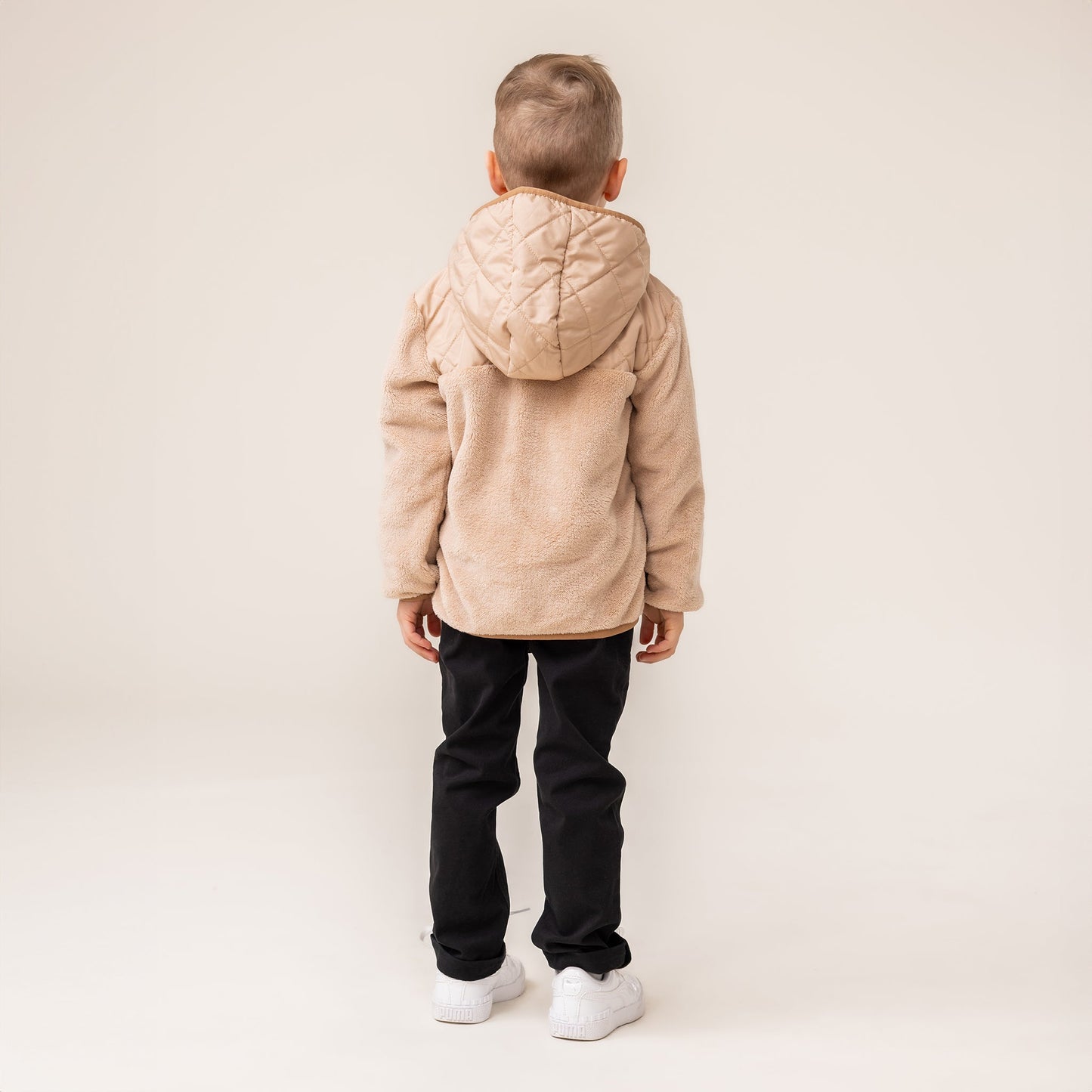 Veste à capuchon Garçons Beige