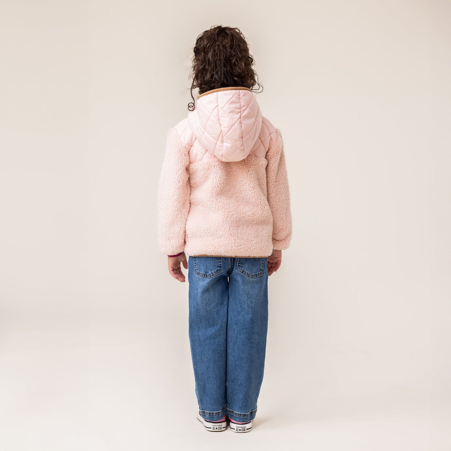 Girls' Pink Hooded Jacket