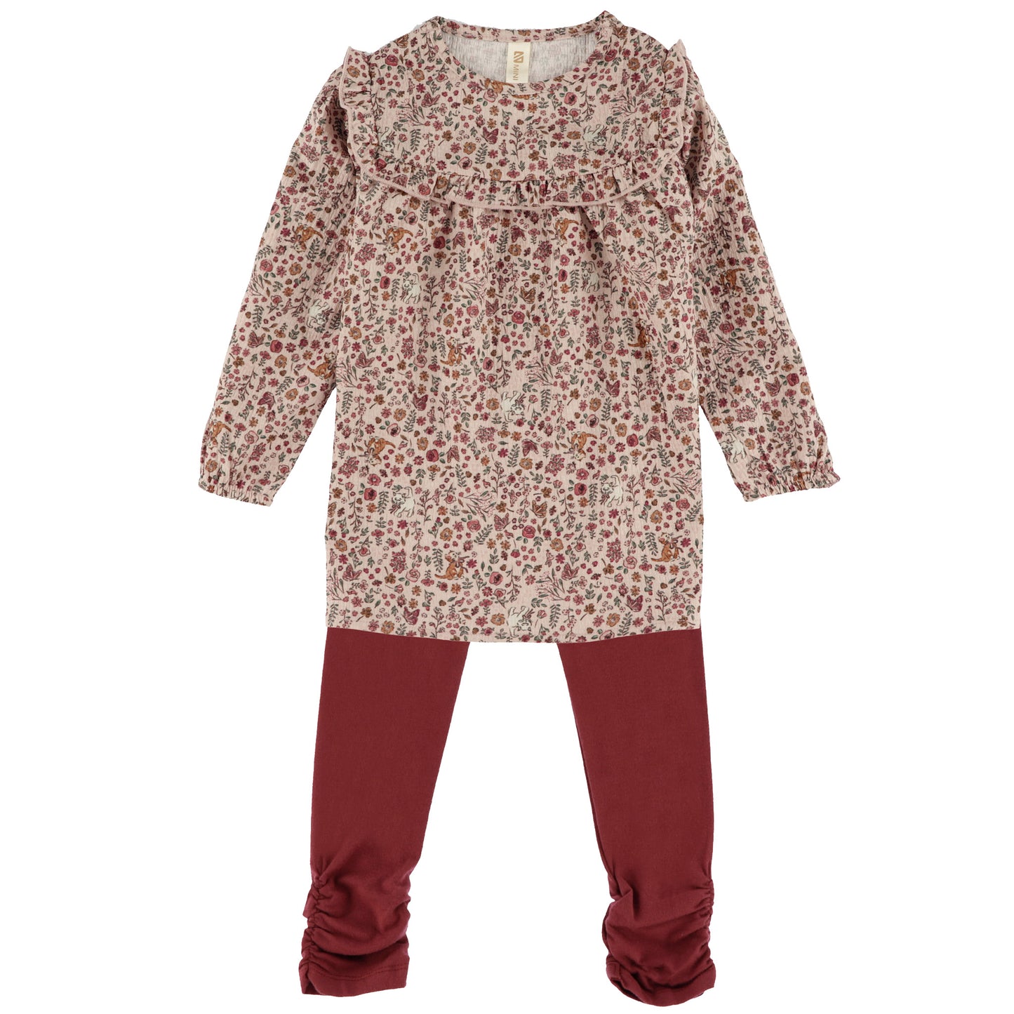 Ensemble tunique deux-pièces Bébé Fille Rose_Pale
