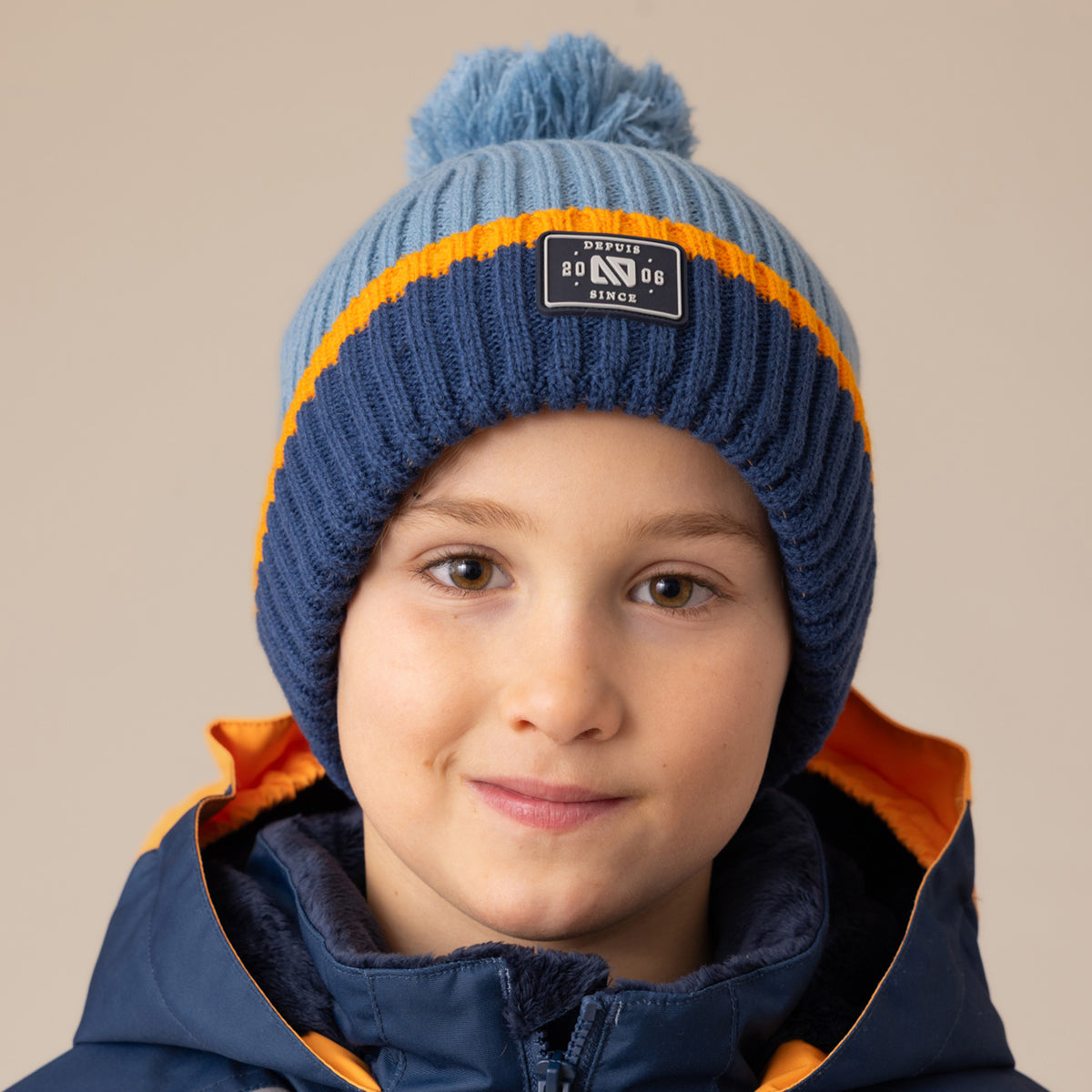 Tuque en tricot Arthur Bleue
