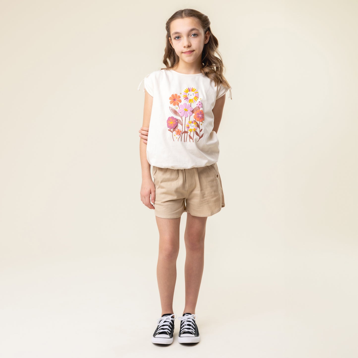 Short Filles Beige