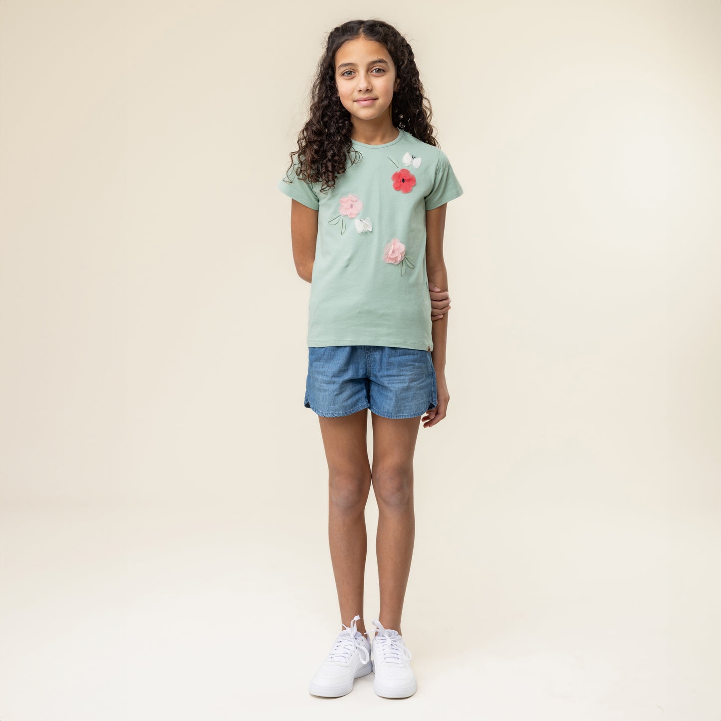T-shirt Filles Vert