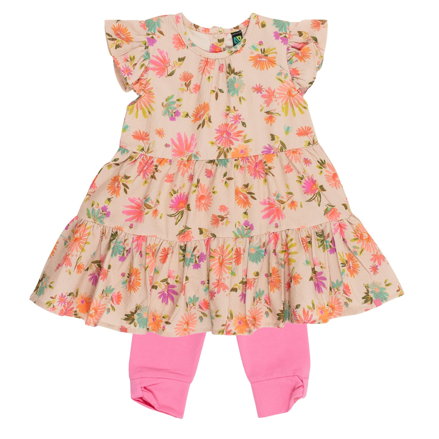 Ensemble robe deux-pièces Bébé Fille Beige