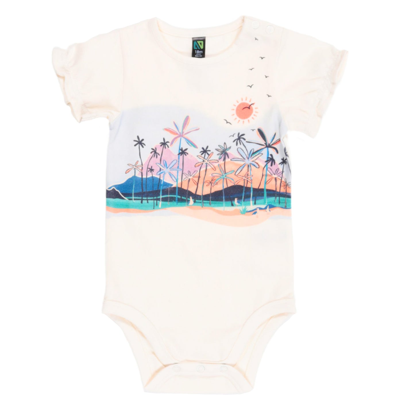 Ensemble cache-couche deux-pièces Bébé Fille Ivoire