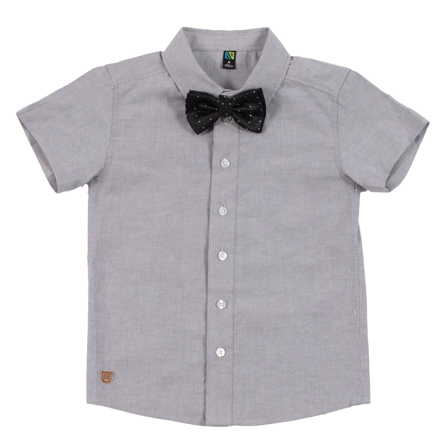 Chemise manches courtes Garçons Gris