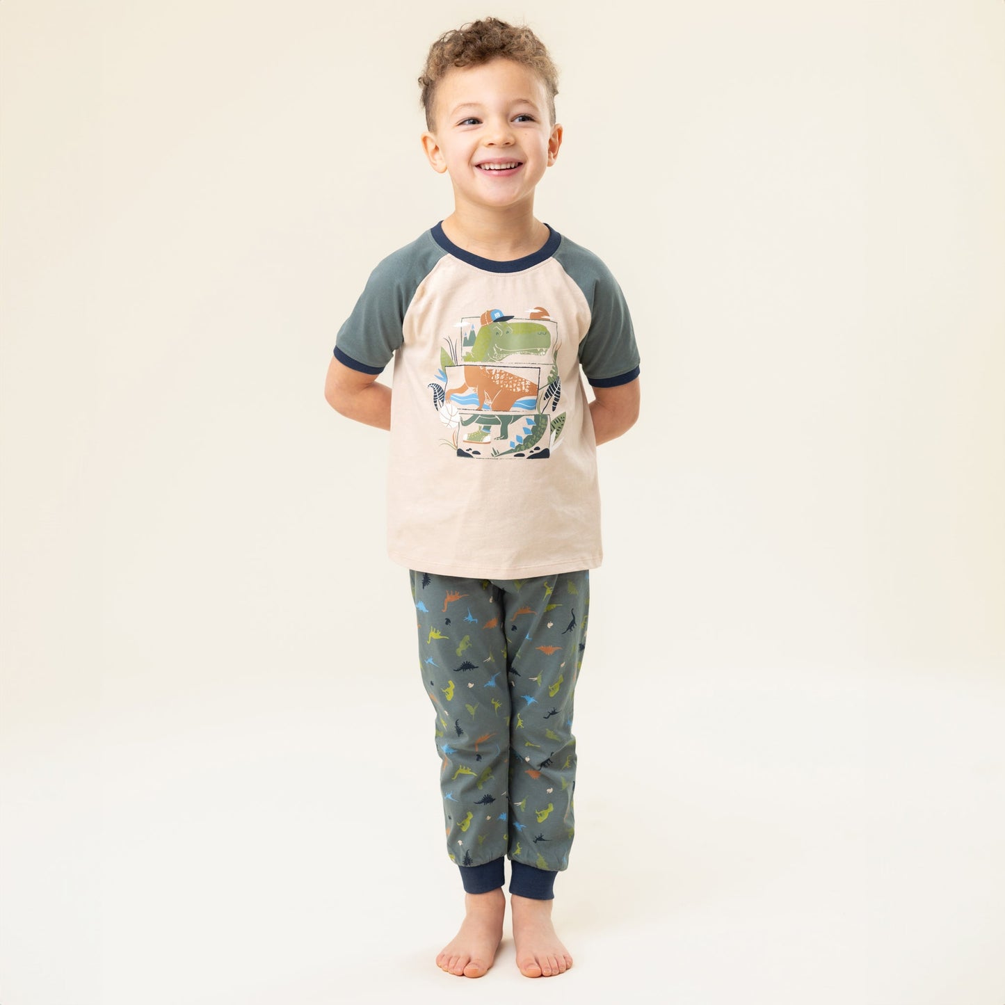 Pyjama trois-pièces Garçons Beige