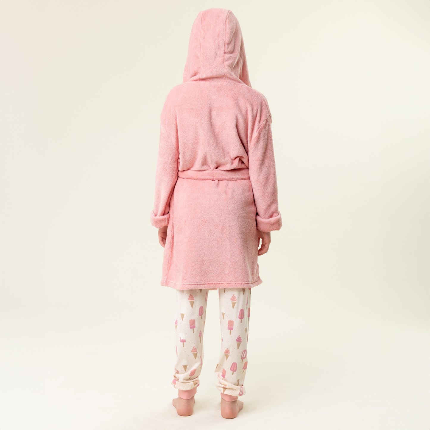 Pale Pink Girls' Bathrobe