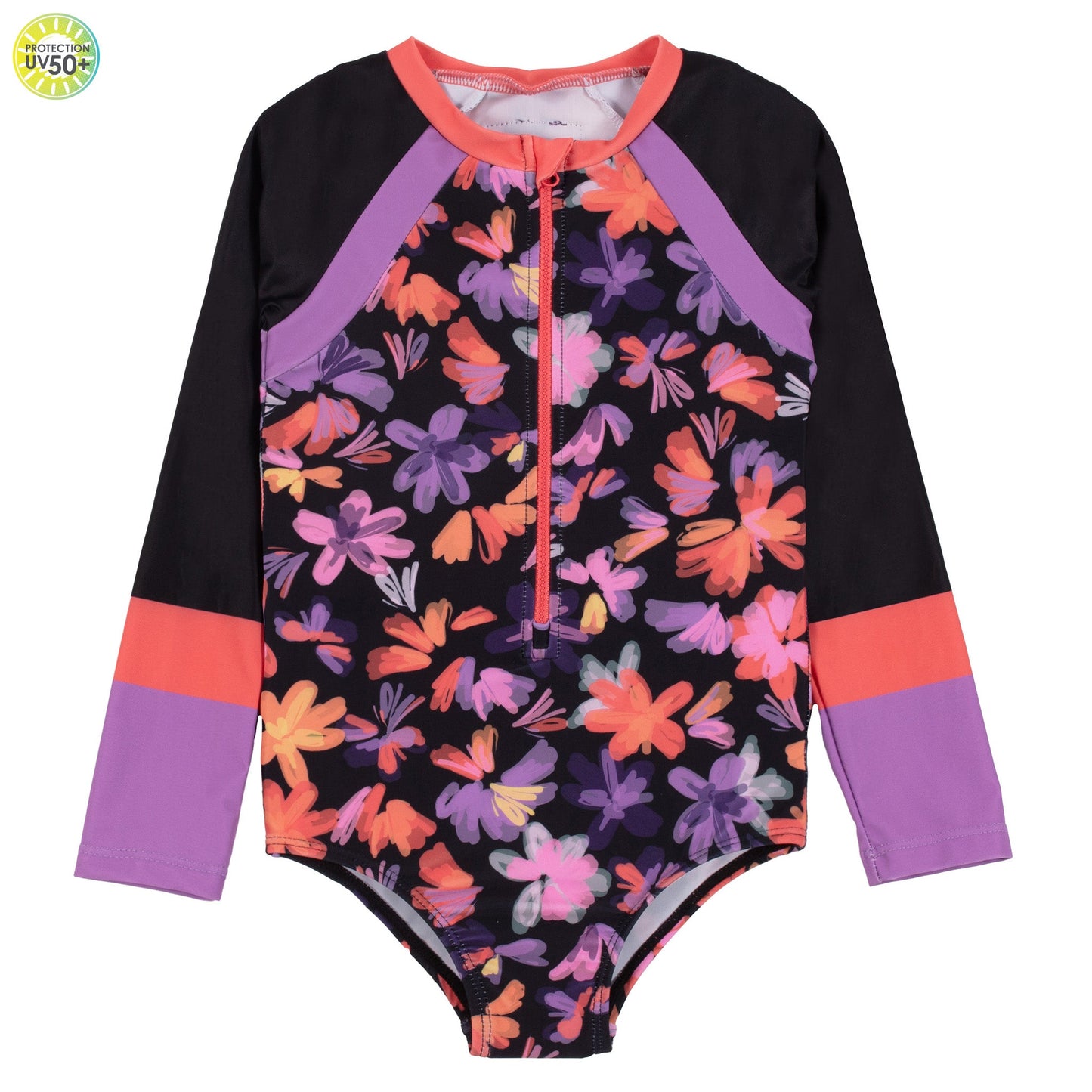 Maillot UV une-pièce Filles Noir