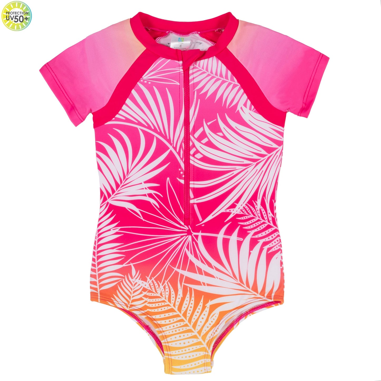 Maillot UV une-pièce Filles Fuchsia