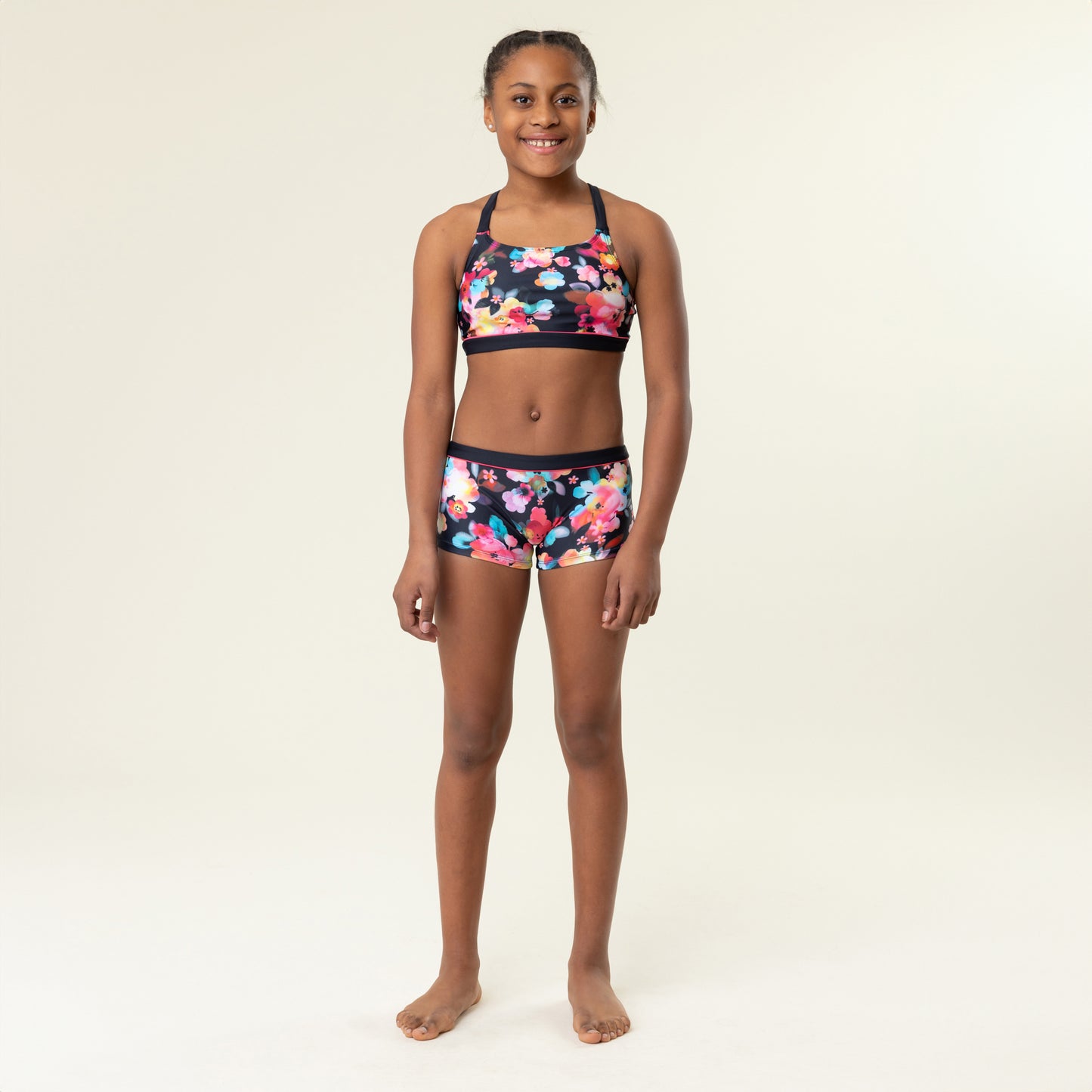 Maillot UV deux-pièces Filles Noir