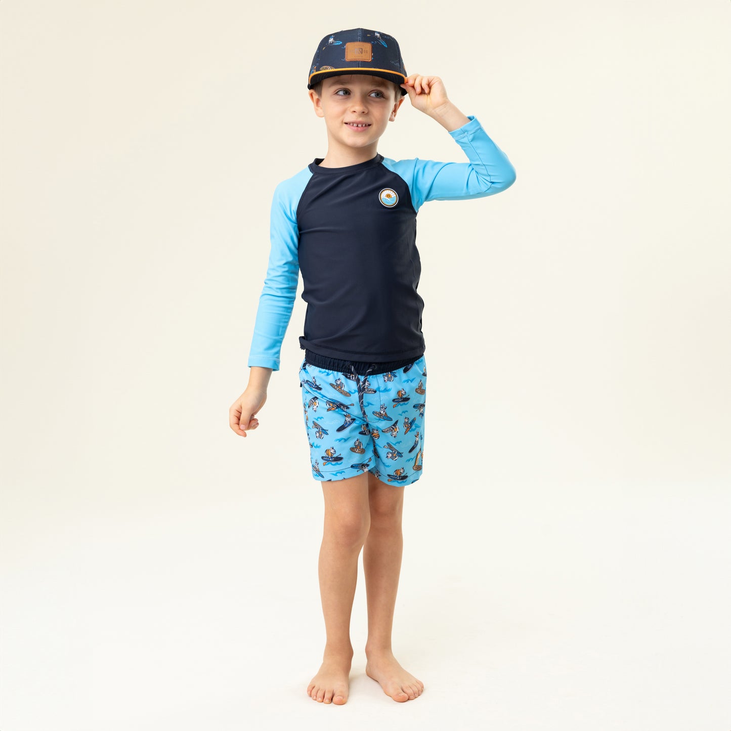 T-shirt maillot UV Garçons Marine