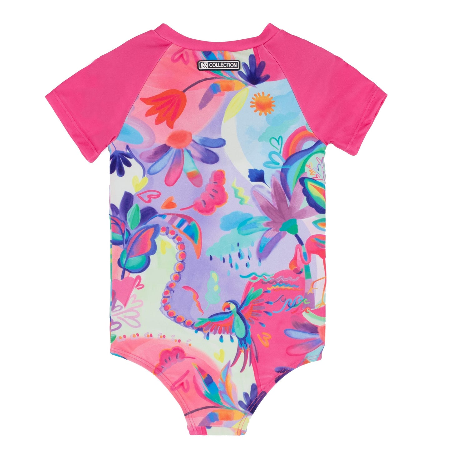 Maillot UV une-pièce Filles Rose