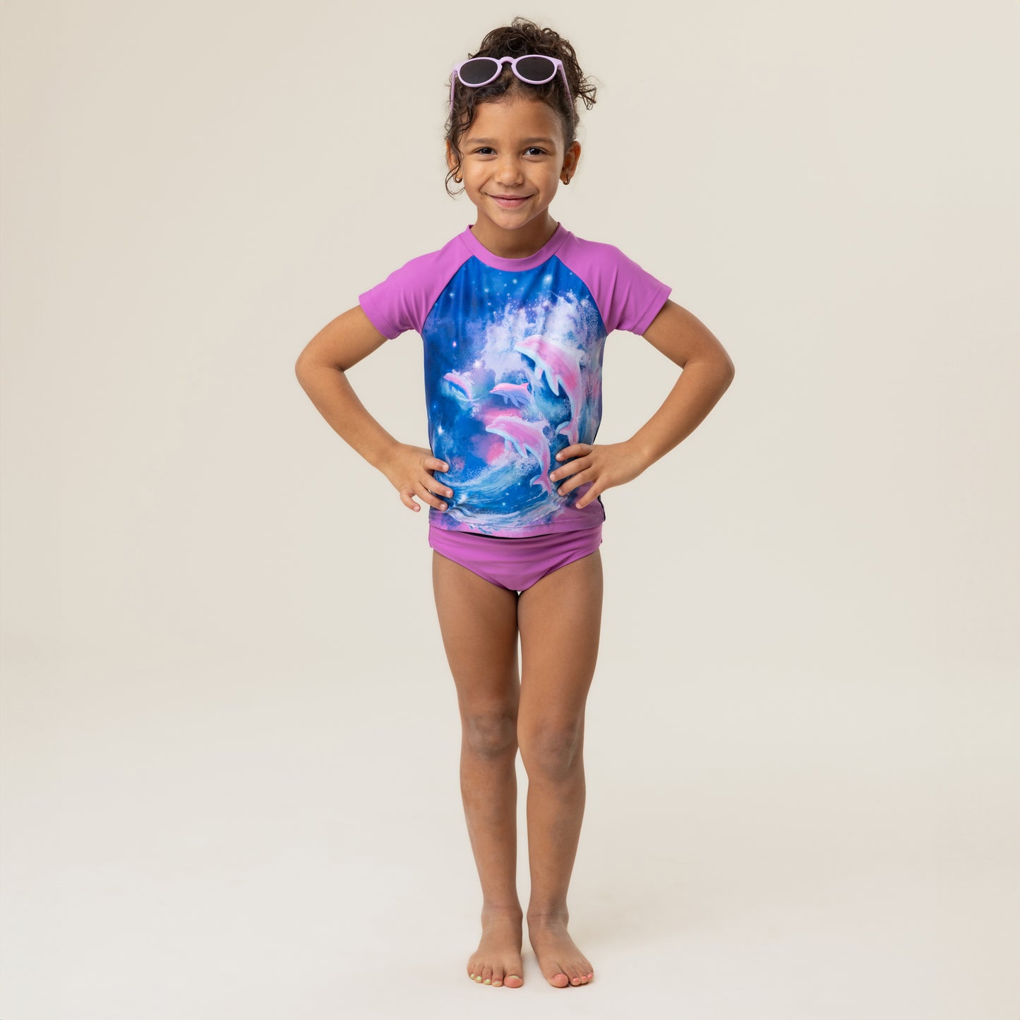 Maillot UV deux-pièces Filles Violet