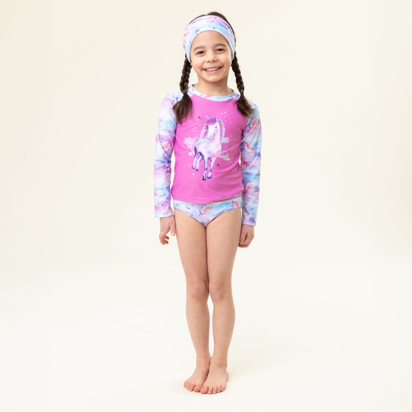 Maillot UV deux-pièces Filles Rose