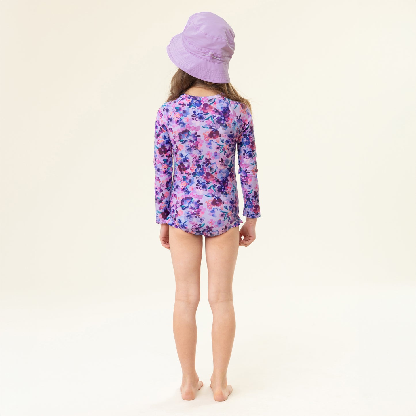 Maillot UV une-pièce Filles Lilas