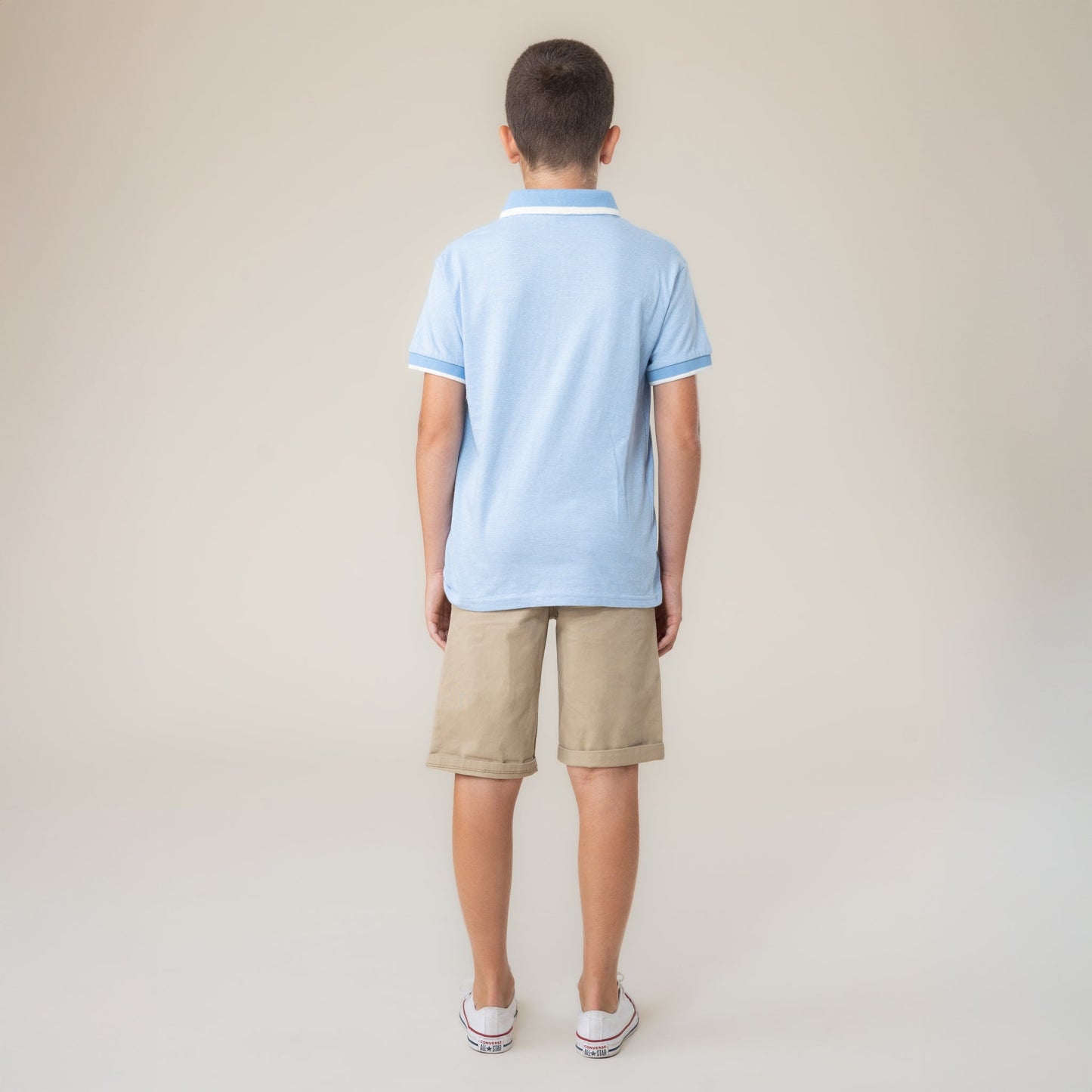 Boys' Polo Shirt, Pale Blue